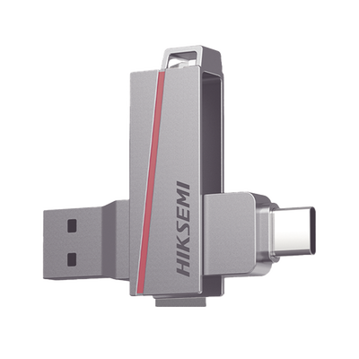 HIKSEMI BY HIKVISION - Memoria USB Dual de 256 GB / USB-C y USB-A / Transferencia de Alta Velocidad / Metálica / Compatible con Dispositivos Móviles, Windows, Mac y Linux