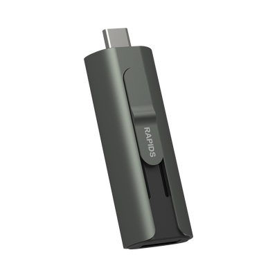 HIKSEMI BY HIKVISION - Memoria USB Dual impulsado por SSD Core / 256 GB / USB-C y USB-A / 1000 MB/s de Escritura