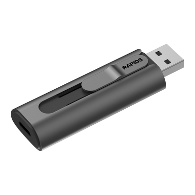 HIKSEMI BY HIKVISION - Memoria USB Dual impulsado por SSD Core / 256 GB / USB-C y USB-A / 560 MB/s de Escritura