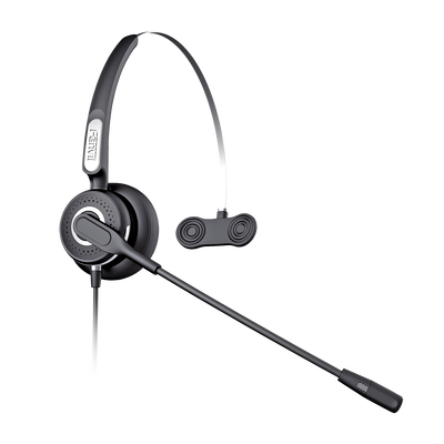 FANVIL - Diadema Con Tecnología AntiShock Para Teléfonos IP FANVIL Y Polycom Micrófono de Cancelación de Ruido y Cable Resistente a Jaloneos