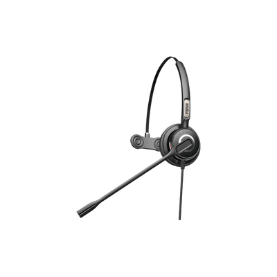 FANVIL - Diadema monoaural con tecnología antishock para teléfonos IP FANVIL y Polycom con micrófono de cancelación de ruido, larga durabilidad