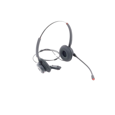 FANVIL - Diadema binaudal (duo) con tecnología antishock para teléfonos IP FANVIL y Polycom con micrófono de cancelación de ruido, larga durabilidad