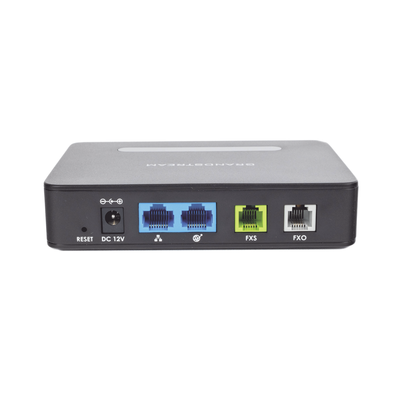 GRANDSTREAM - Adaptador de Teléfono Analógico híbrido de 1 Puerto FXS (conectar teléfono analógico) y 1 Puerto FXO (conectar línea analógica)