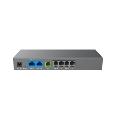 GRANDSTREAM - Gateway Analógico 4 FXO (Conectar Lineas Analógicas) / Puertos FXO y FXS / 3 Perfiles SIP / NAT / PoE / TR069 / Fax T.38 / 3 Vías Conferencia / AES / Failover SIP