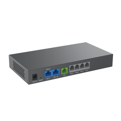 GRANDSTREAM - Gateway Analógico 4 FXO (Conectar Lineas Analógicas) / Puertos FXO y FXS / 3 Perfiles SIP / NAT / PoE / TR069 / Fax T.38 / 3 Vías Conferencia / AES / Failover SIP