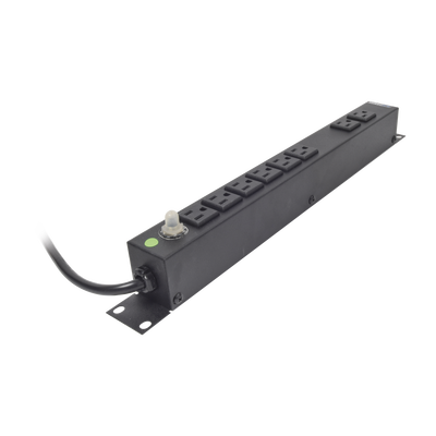 LINKEDPRO BY EPCOM - Multicontacto Horizontal (PDU) de 8 Contactos (NEMA 5-15R) Rack 19" 1UR. Voltaje Entrada/Salida: 120Vca/15A