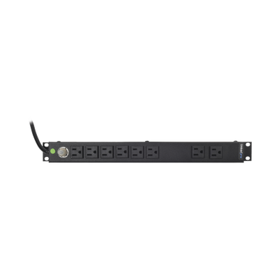 LINKEDPRO BY EPCOM - Multicontacto Horizontal (PDU) de 8 Contactos (NEMA 5-15R) Rack 19" 1UR. Voltaje Entrada/Salida: 120Vca/15A