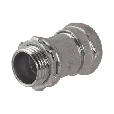 HUBBELL - Conector Recto Compresión de Acero Galvanizado para Pared Delgada de 3/4" .