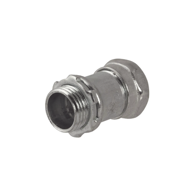 HUBBELL - Conector Recto Compresión de Acero Galvanizado para Pared Delgada de 1" .