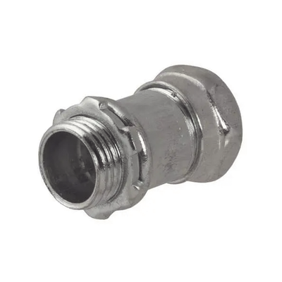 HUBBELL - Conector Recto Compresión de Acero Galvanizado para Pared Delgada de 1 1/4".