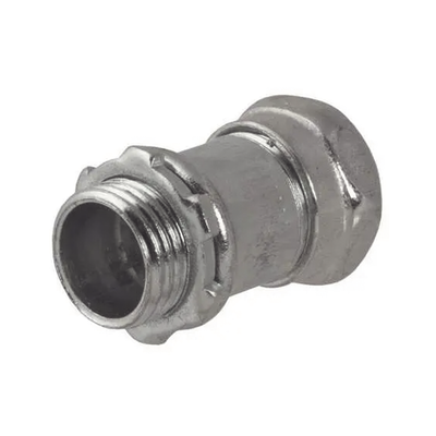 HUBBELL - Conector Recto Compresión de Acero Galvanizado para Pared Delgada de 1 1/2".