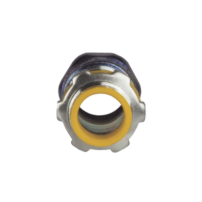 HUBBELL - Conector de Compresión Impermeable aislado de Acero Galvanizado para Pared Delgada de 3/4" .