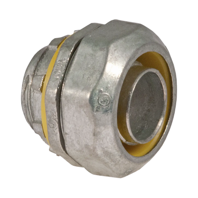 HUBBELL - Conector recto metálico para tubería liquidtight de 1/2" (13 mm).