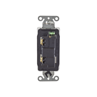 HUBBELL - Interruptor Decorador de 20 A 120-277 V CA/ Unipolar / Cableado Lateral y Posterior / Color Blanco.