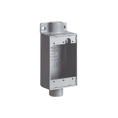 HUBBELL - Caja Rectangular Tipo FSC de Aluminio libre de Cobre de 3/4".