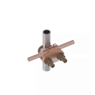 HUBBELL BURNDY - Conector Mecánico para Cable Calibre 2/0 AWG a 250 KCMIL / Paralelo o 90° a Tubo de 3/8" o Varilla de 5/8" - 3/4".