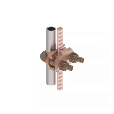 HUBBELL BURNDY - Conector Mecánico para Cable Calibre 2/0 AWG a 250 KCMIL / Paralelo o 90° a Tubo de 3/8" o Varilla de 5/8" - 3/4".