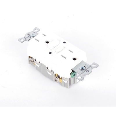 HUBBELL - Contacto de Auto-verificación GFCI con Interruptor de Falla a Tierra de 15 A 125 V 2 Polos, 3 Hilos Color Blanco (Nema 5-15R), Grado Comercial.