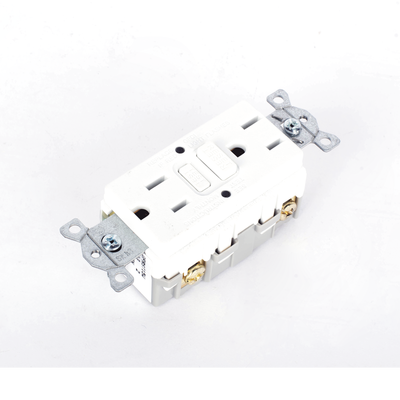 HUBBELL - Contacto de Auto-verificación GFCI con Interruptor de Falla a Tierra de 15 A 125 V 2 Polos, 3 Hilos Color Blanco (Nema 5-15R), Grado Comercial.