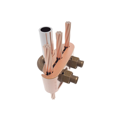 HUBBELL BURNDY - Conector Mecánico para 3 Cables para Calibre 2/0 AWG - 250 KCMIL a Tubería de 3/8"  o  Varilla 5/8" - 3/4".