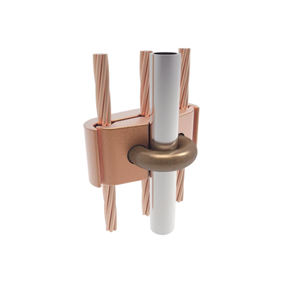HUBBELL BURNDY - Conector Mecánico para 3 Cables para Calibre 2/0 AWG - 250 KCMIL a Tubería de 3/8"  o  Varilla 5/8" - 3/4".