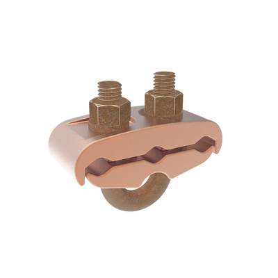 HUBBELL BURNDY - Conector Mecánico para 3 Cables para Calibre 2/0 AWG - 250 KCMIL a Tubería de 3/8"  o  Varilla 5/8" - 3/4".