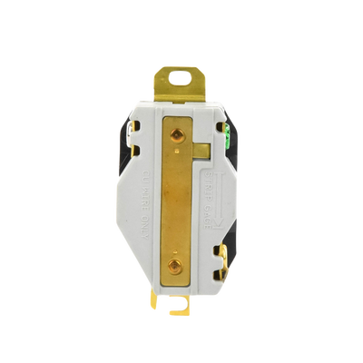HUBBELL - Receptáculo de Media Vuelta Industrial 30 A 125 V CA 2 Polos 3 Hilos (Nema L5-30R) Color Negro