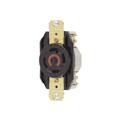 HUBBELL - Receptáculo con Bloqueo de Media Vuelta Industrial 30 a 125/250 V CA / 3 Polos 4 Hilos / Nema L14-30R.