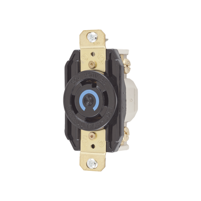 HUBBELL - Receptáculo con Bloqueo de Media Vuelta Industrial 30 A 250 V CA / 3 Polos 4 Hilos / Nema L15-30R.