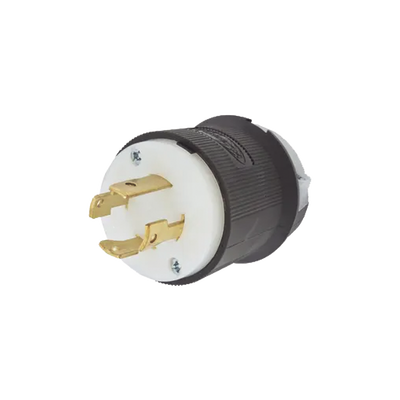 HUBBELL - Clavija con Bloqueo de Media Vuelta Industrial 30 A 250 V CA / 3 Polos 4 Hilos / Nema L15-30P.