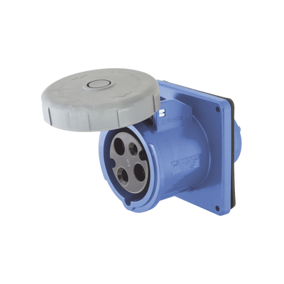 HUBBELL - Tomacorriente hermético industrial 30 A, 250 V CA, 2 Polos 3 Hilos, IP 67. Grado Industrial.