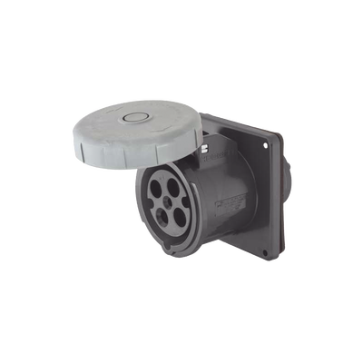 HUBBELL - Receptáculo Pin and Sleeve Trifásico / 60 A 600 VCA 3 Fases / 3 Polos 4 Hilos / Hermético / Grado Industrial.