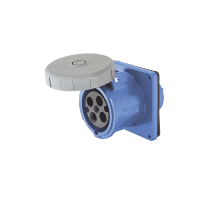 HUBBELL - Receptáculo Hembra Pin and Sleeve Trifásico / 60 A 250 VCA 3 Fases / 3 Polos 4 Hilos / Hermético / Grado Industrial.