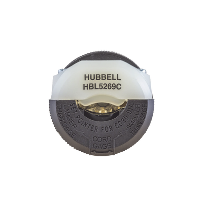 HUBBELL - Conector Entrada Recta/ 15A 125V/ 2 Polos 3 Hilos/ Nema 5-15R/ Grado Industrial- Comercial.