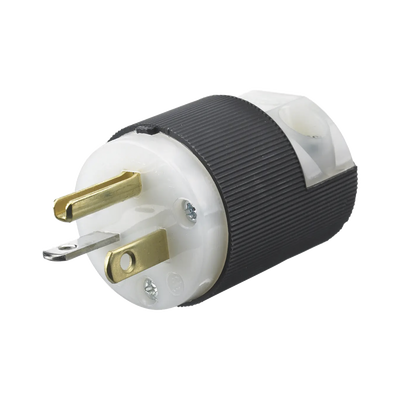 HUBBELL - Clavija Entrada Recta/ 20 A 125 V/ 2 Polos 3 Hilos/ Nema 5-20 P/ Grado Industrial- Comercial.