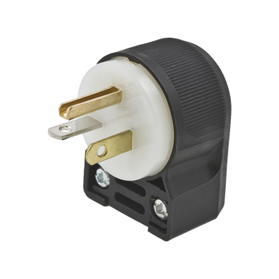 HUBBELL - Clavija en ángulo/ 20 A 125 V CA/ 2 Polos 3 Hilos/ Nema 5-20 P/Grado Comercial - Industrial.