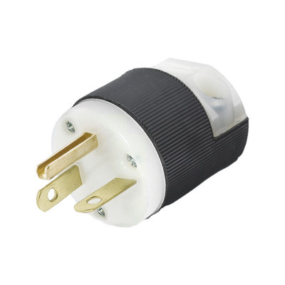 HUBBELL - Clavija Entrada Recta/ 20 A 250 V CA/ 2 Polos 3 Hilos/ Nema 6-20 P/Grado Comercial - Industrial.