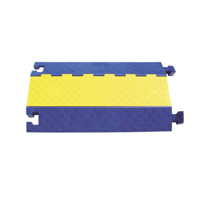 HUBBELL - Gestión de Cableado Kellems / Truk Trak de 2 Canales / Color Azul y Amarillo