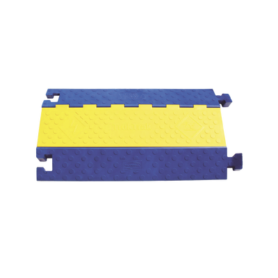 HUBBELL - Gestión de Cableado Kellems / Truk Trak de 3 Canales / Color Azul y Amarillo