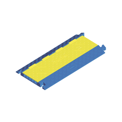 HUBBELL - Protector para Cables de 5 Canales Truk Trak / Dimensiones 914 x 508 x 58.6 mm (35.98 x 20 x 2.31 Pulgadas) / Color Azul y Amarillo.