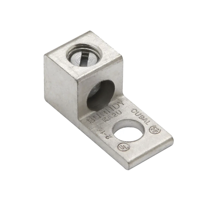 HUBBELL BURNDY - Terminal Universal de Aluminio/ 1 Orificio para Calibre  14- 6 AWG / Perno de 1/4" / AL-CU Estañado.