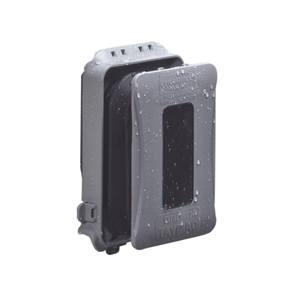 HUBBELL - Cubierta Impermeable/ 1 Unidad/ Horizontal-Vertical/ Servicio Pesado/ Expandible/ Color Gris.