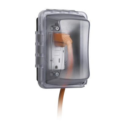 HUBBELL - Cubierta Resistente a Intemperie/ 1 Unidad/ Horizontal/Vertical/ Profundidad 2-3/4"/ Transparente.