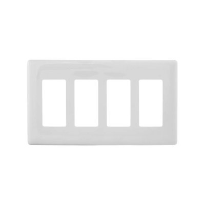 HUBBELL - Tapa 4 Multigang/ Color Blanco.