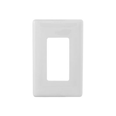 HUBBELL - Tapa para Contacto Rectangular/ Tornillos no visibles / Color Blanco.