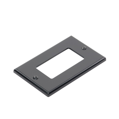 HUBBELL - Tapa para Contacto Dúplex Color Negro.