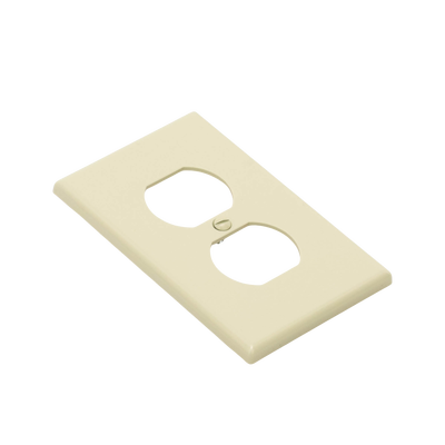 HUBBELL - Placa de Pared para Contacto Duplex Color Marfil.