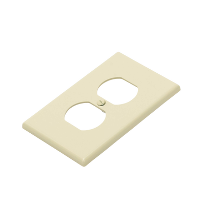 HUBBELL - Placa de Pared para Contacto Duplex Color Marfil.