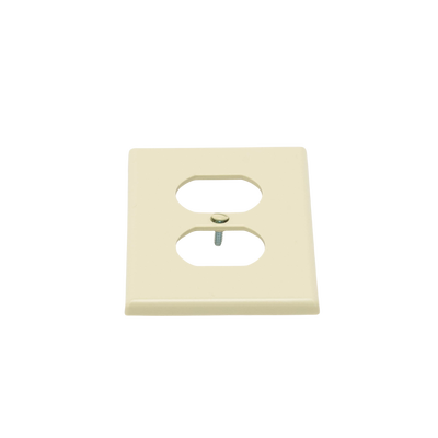 HUBBELL - Placa de Pared para Contacto Duplex Color Marfil.