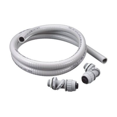 HUBBELL - Kit de 6 pies de Tubería Liquidtight PolyTuff  y 2 Conectores Rectos de 1/2".